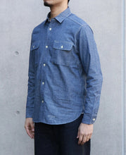 Load image into Gallery viewer, Harvest Indigo Chambray Shirt