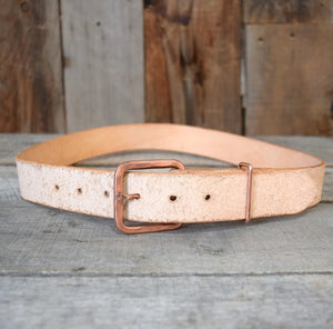 The Rabun roughout leather belt