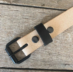 The Yonah roughout leather belt